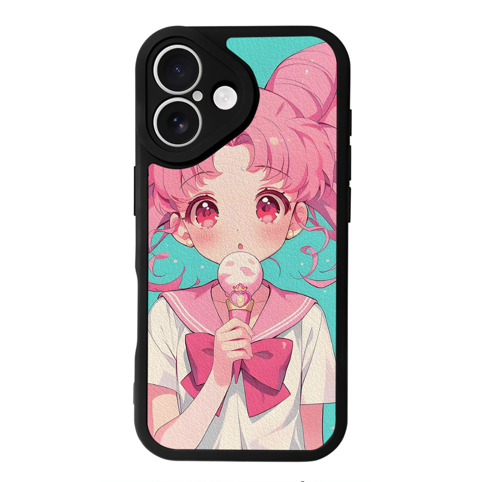 （画像用） 美少女戦士セーラームーン Sailor Moon 【iPhone 16シリーズ対応】シリコンスマホケース（レザー調） 材質：シリコン